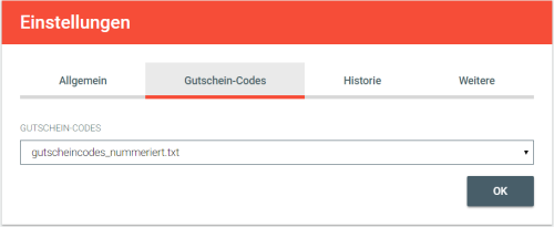 Zuordnung Gutscheincodes zu E-Mail
